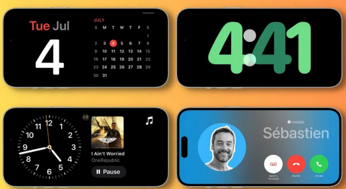 鹿城苹果手机维修分享iOS17横屏充电待机显示有什么好处 