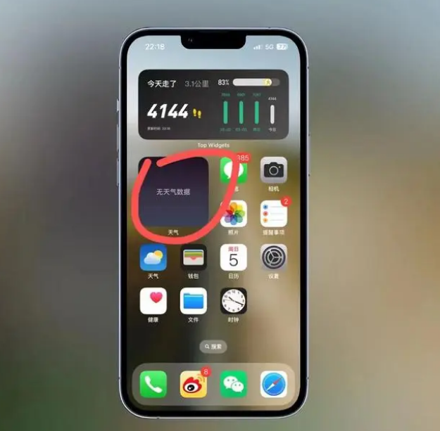 鹿城苹果手机维修分享:iOS16主屏幕天气小组件无法正常工作怎么办？ 