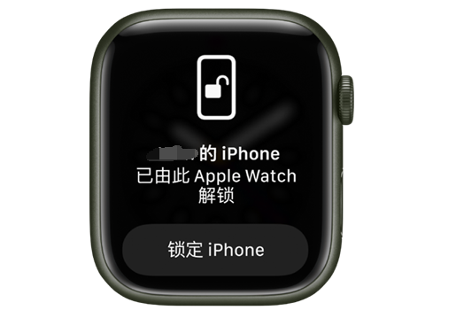 鹿城苹果手机维修分享用 AppleWatch 解锁配备面容 ID 的 iPhone方法 